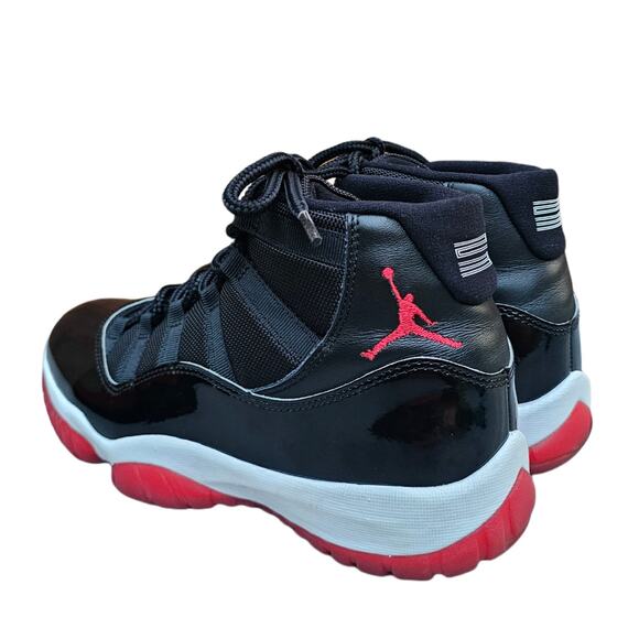Air Jordan 11 Retro Playoffs Bred Size 9 Black Red XI Nike Jumpan 23 378037-061 - Picture 5 of 16